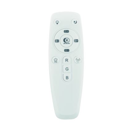 Eglo - LED RGBW Dimmable bathroom ceiling light with a speaker LED/19W/230V 3000-6500K IP44 d. 39 cm white + remote control