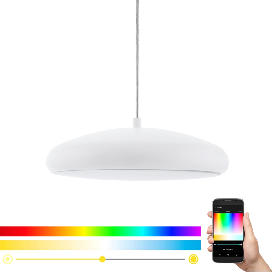 Eglo 33765 - LED RGBW Dimmable chandelier on a string RIODEVA-C LED/27W/230V 2700-6500K white