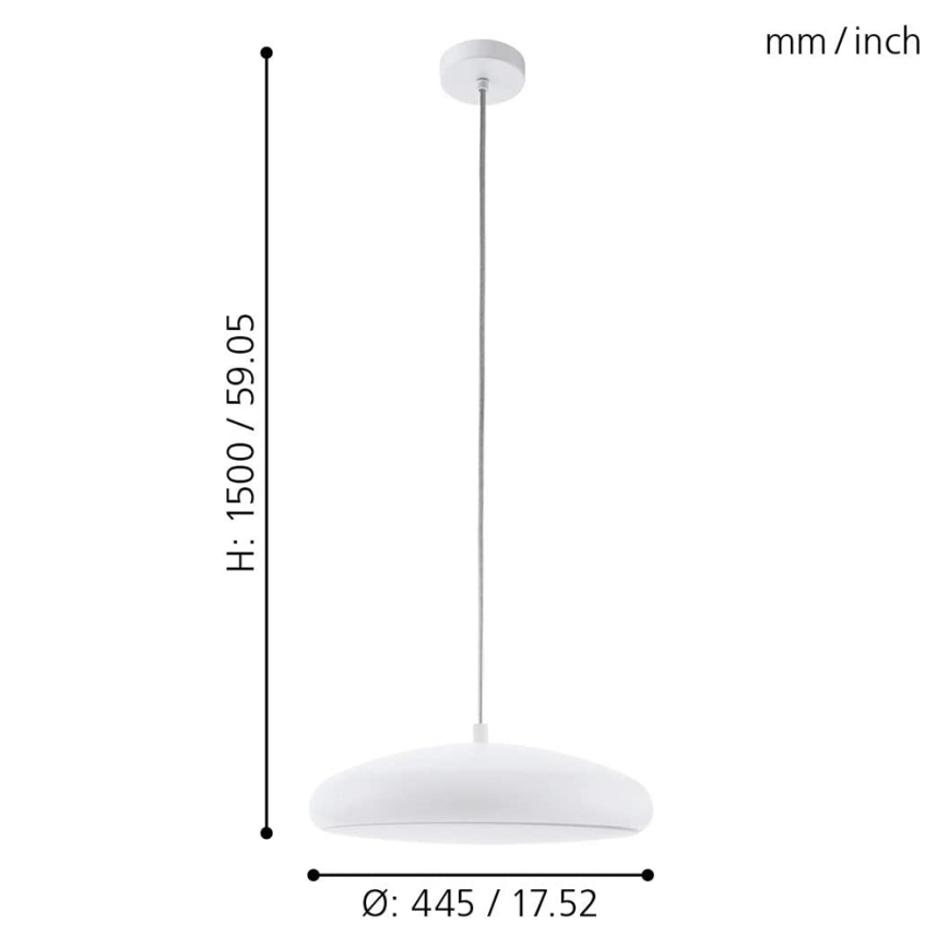 Eglo 33765 - LED RGBW Dimmable chandelier on a string RIODEVA-C LED/27W/230V 2700-6500K white