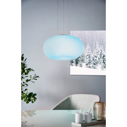 Eglo 33766 - LED RGBW Dimmable chandelier on a string OPTICA-C LED/22W/230V 2700-6500K d. 37,5 cm