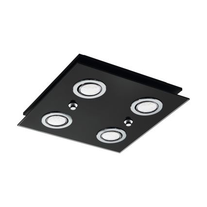 Eglo - LED Ceiling light 4xGU10/2,8W/230V 3000K black