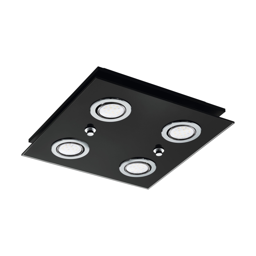 Eglo - LED Ceiling light 4xGU10/2,8W/230V 3000K black