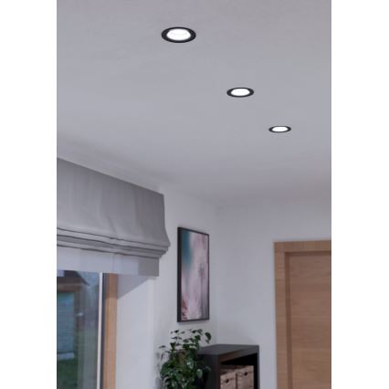 Eglo - LED Dimmable recessed light LED/6W/230V black