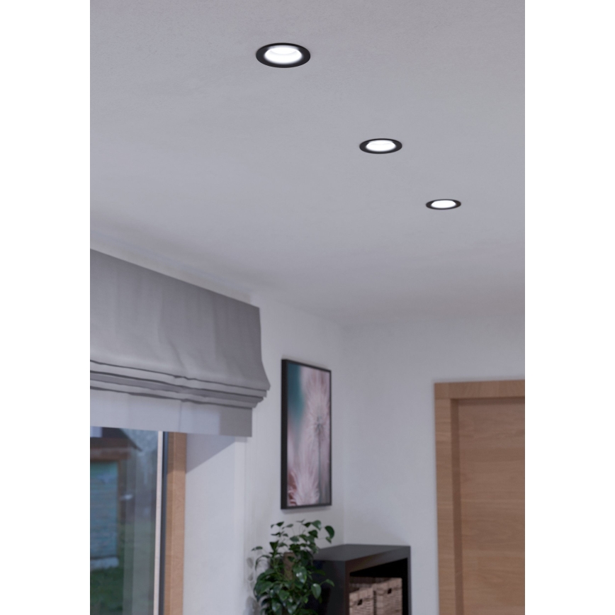 Eglo - LED Dimmable recessed light LED/6W/230V black
