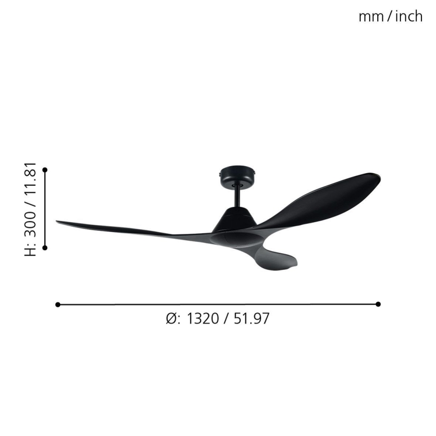 Eglo - Ceiling fan + Remote control