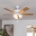 Eglo 35076 - LAS PALMAS Ceiling Fan, 3x E27/40W/230V, Brown