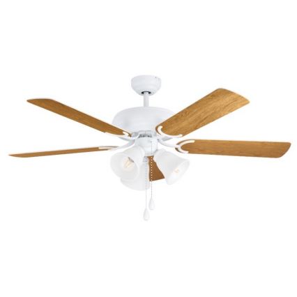 Eglo 35076 - LAS PALMAS Ceiling Fan, 3x E27/40W/230V, Brown