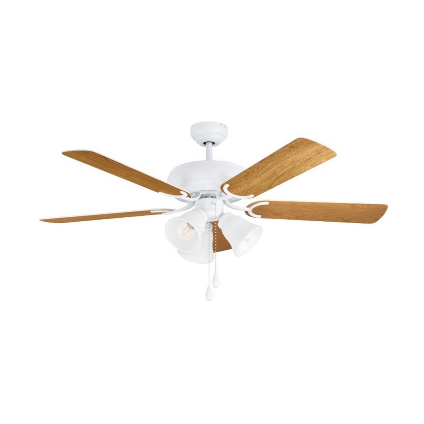 Eglo 35076 - LAS PALMAS Ceiling Fan, 3x E27/40W/230V, Brown