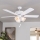 Eglo 35076 - LAS PALMAS Ceiling Fan 3xE27/40W/230V White