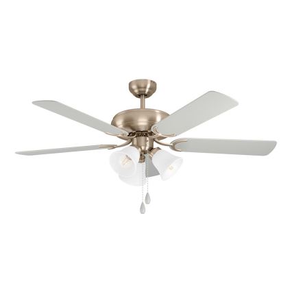 Eglo 35077 - LAS PALMAS ceiling fan 3xE27/40W/230V matte chrome/grey