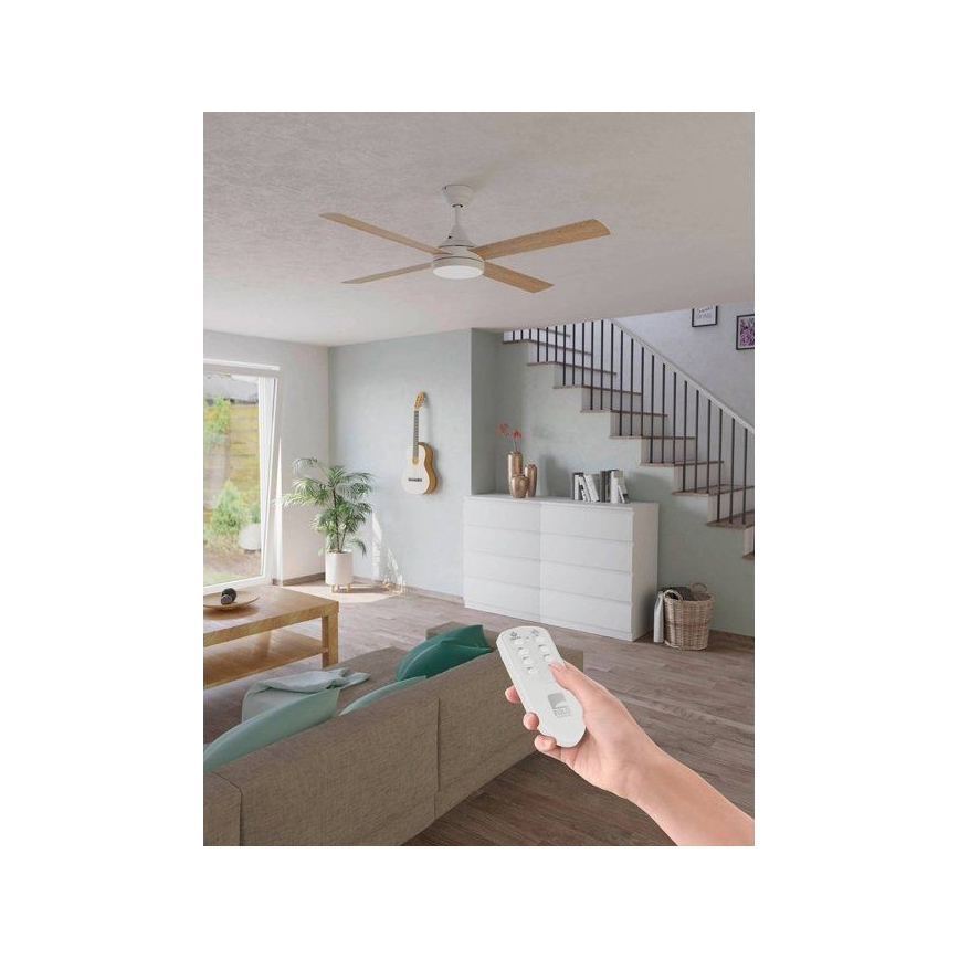 Eglo - LED Ceiling fan LED/20W/230V 3000/4000/5000K + remote control white
