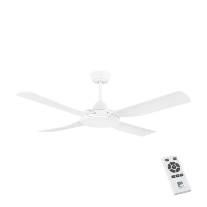 Eglo - Ceiling fan 52W/230V + RC white