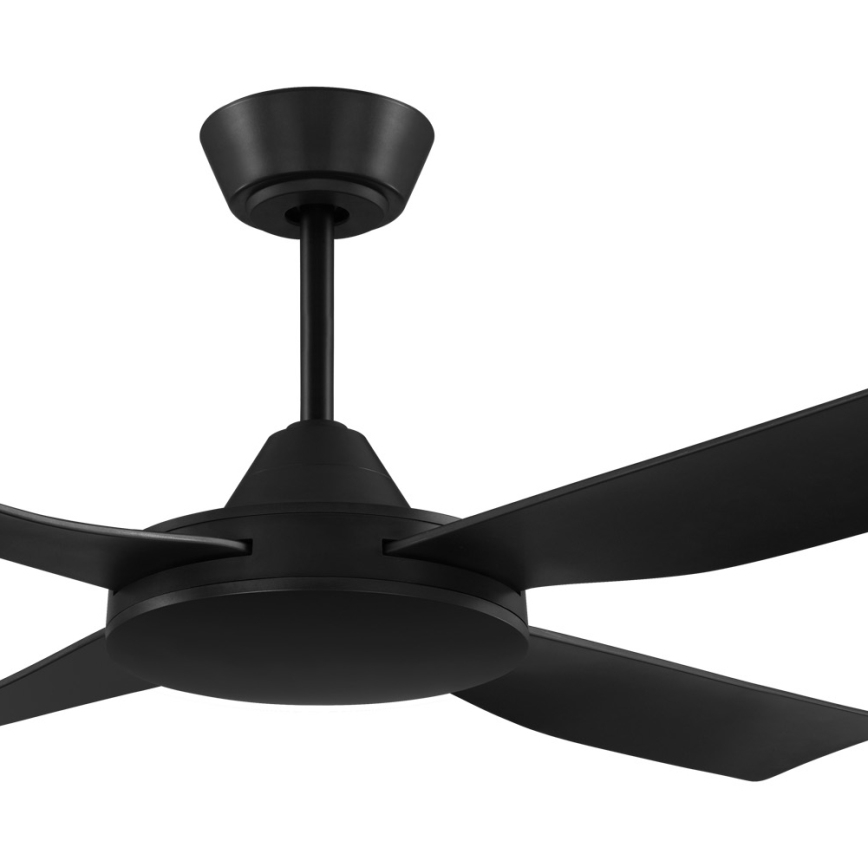 Eglo - Ceiling fan 52W/230V black + remote control