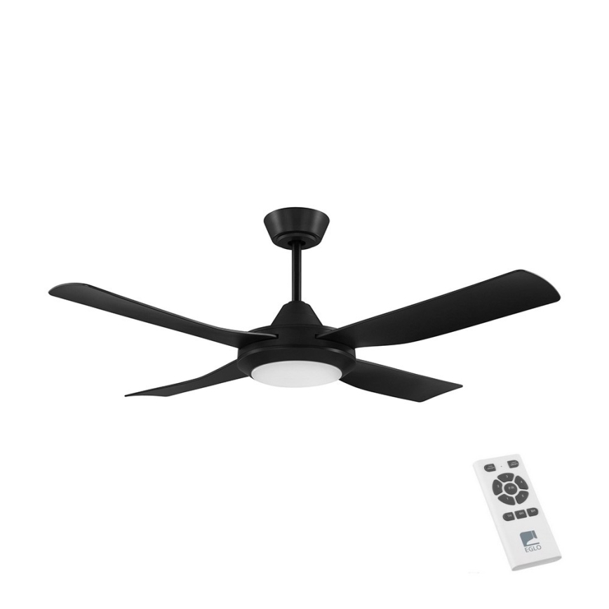 Eglo - LED Ceiling fan LED/20W/230V black + remote control