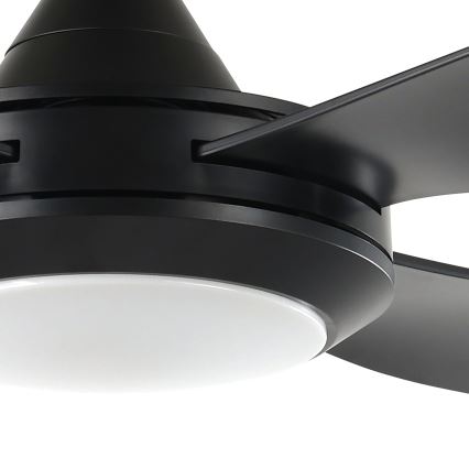 Eglo - LED Ceiling fan LED/20W/230V black + remote control