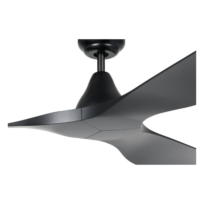 Eglo - Ceiling fan Ø 132 cm black + remote control