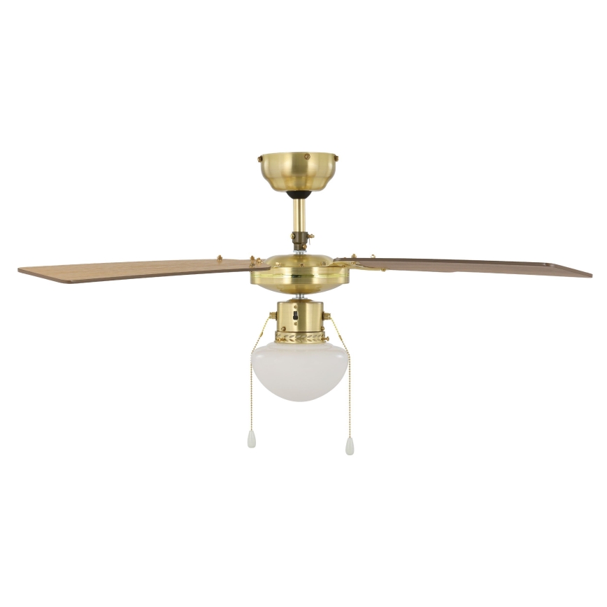 Eglo - Ceiling fan 1xE27/60W/230V gold