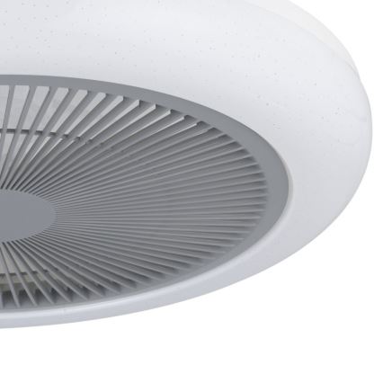 Eglo - LED Dimmable ceiling fan LED/25,5W/230V grey + remote control