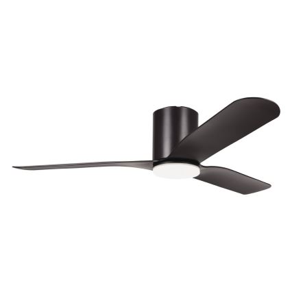 Eglo - Dimmable LED Ceiling Fan, 17 W / 230 V, Adjustable 3000/4000/5000 K, Ø 132 cm, Black + Remote Control