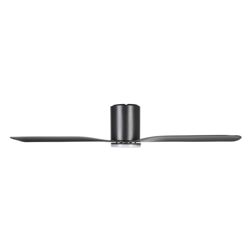 Eglo - Dimmable LED Ceiling Fan, 17 W / 230 V, Adjustable 3000/4000/5000 K, Ø 132 cm, Black + Remote Control