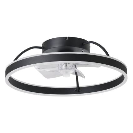 Eglo - LED RGBW Dimmable Ceiling Fan LED/36W/230V 3000-6500K Ø 50 cm Black + Remote Control