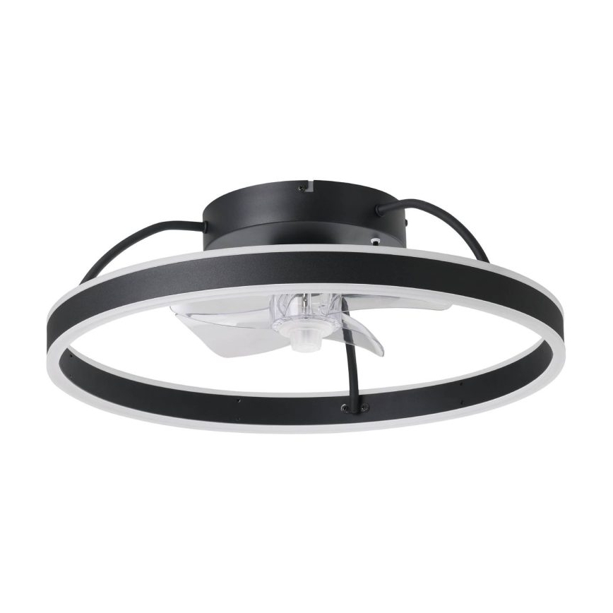 Eglo - LED RGBW Dimmable Ceiling Fan LED/36W/230V 3000-6500K Ø 50 cm Black + Remote Control