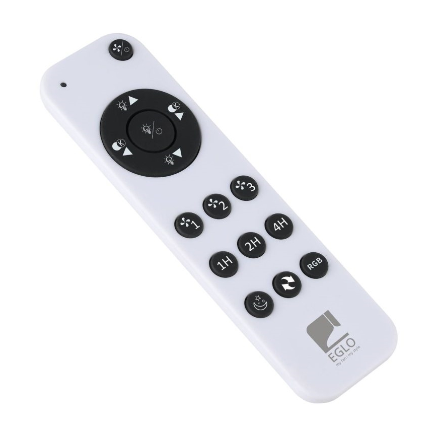 Eglo - LED RGBW Dimmable Ceiling Fan LED/36W/230V 3000-6500K Ø 50 cm Black + Remote Control