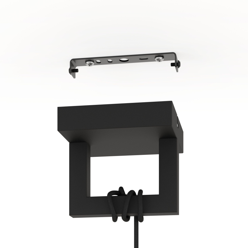 Eglo - Chandelier on a string 1xE27/40W/230V black