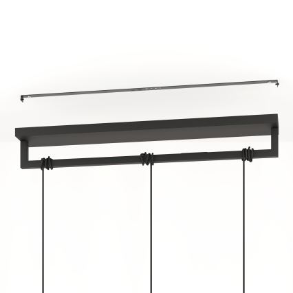 Eglo - Chandelier on a string 3xE27/40W/230V black