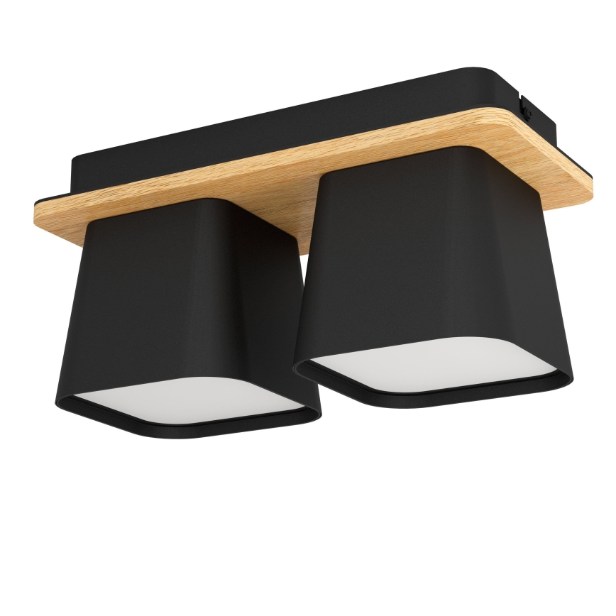Eglo - Ceiling light 2xE27/40W/230V black/brown