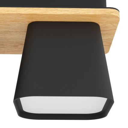 Eglo - Ceiling light 2xE27/40W/230V black/brown