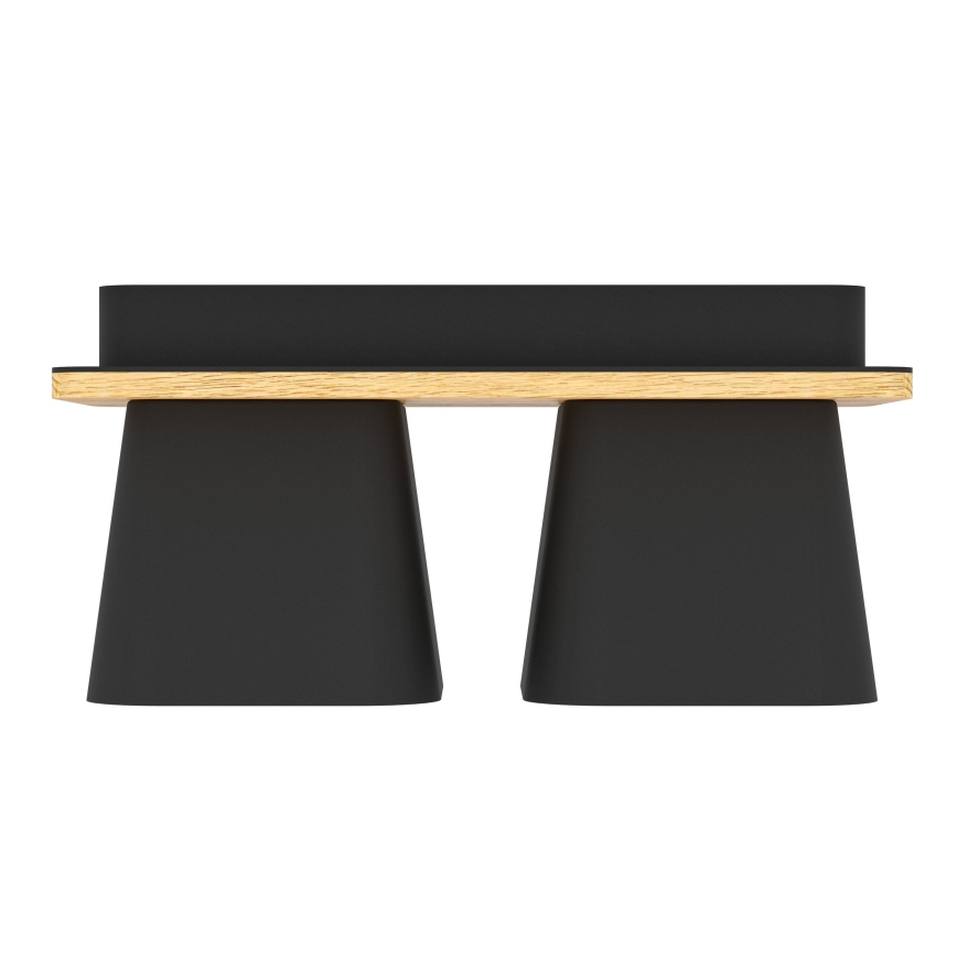 Eglo - Ceiling light 2xE27/40W/230V black/brown