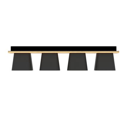 Eglo - Ceiling light 4xE27/40W/230V black/brown