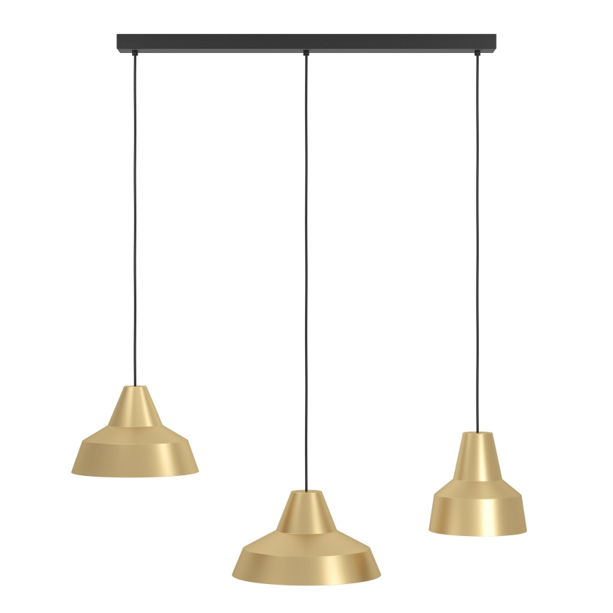 Eglo - Chandelier on a string 3xE27/40W/230V gold