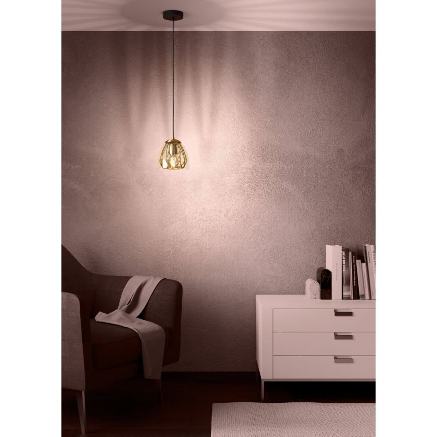 Eglo - Chandelier on a string 1xE27/40W/230V gold