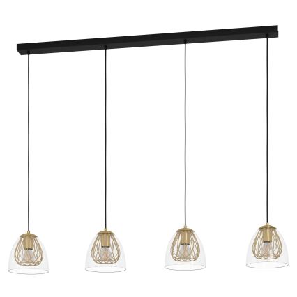 Eglo - Chandelier on a string 4xE27/40W/230V gold