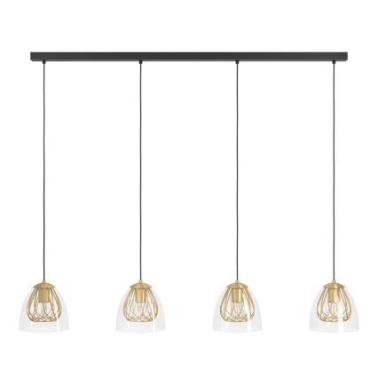 Eglo - Chandelier on a string 4xE27/40W/230V gold