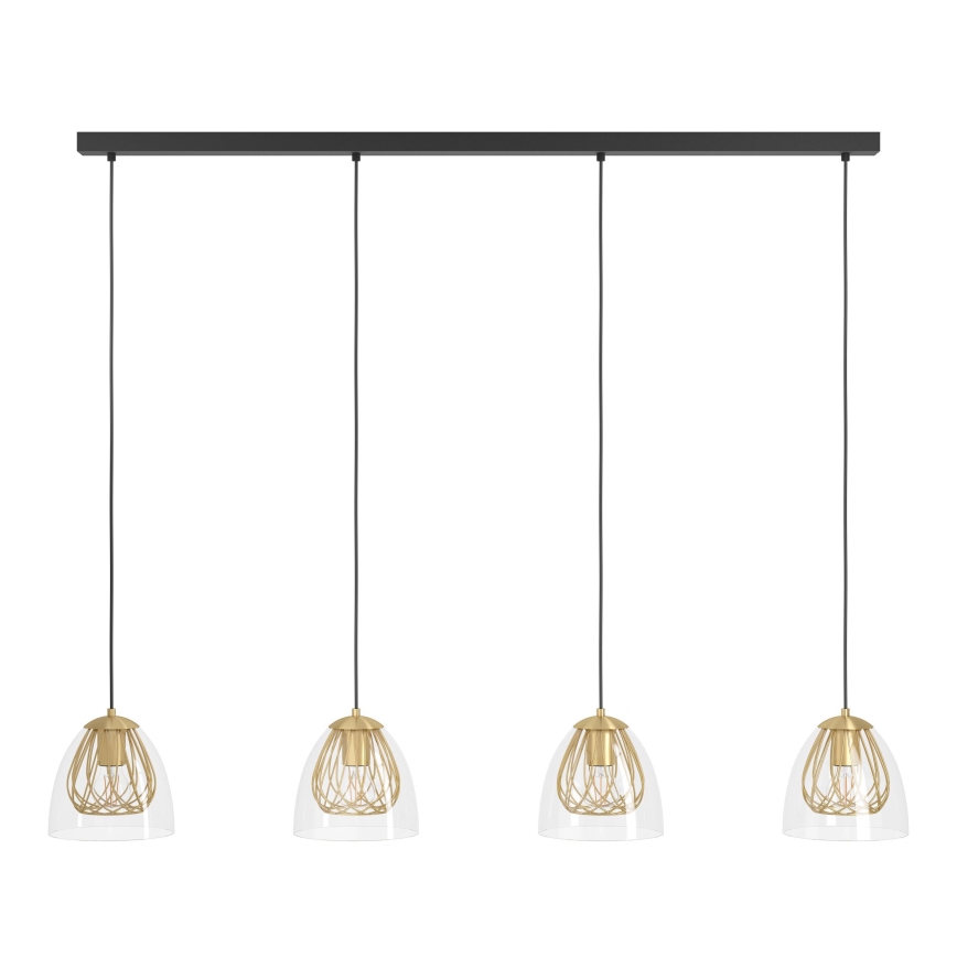 Eglo - Chandelier on a string 4xE27/40W/230V gold