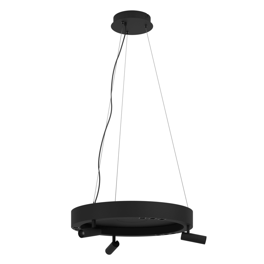 Eglo - LED Dimmable chandelier on a string 3xLED/8W/230V + 3xLED/8,5W 3000K black + remote control