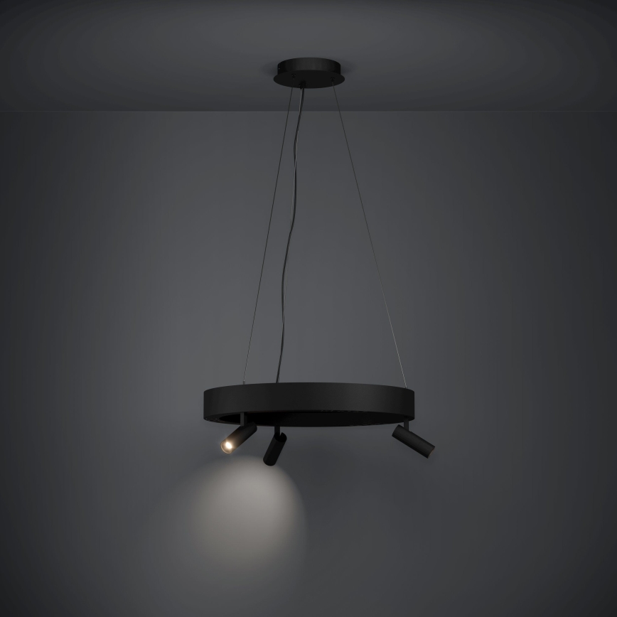 Eglo - LED Dimmable chandelier on a string 3xLED/8W/230V + 3xLED/8,5W 3000K black + remote control