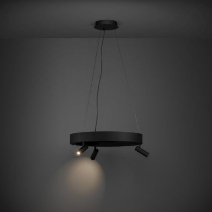 Eglo - LED Dimmable chandelier on a string 3xLED/8W/230V + 3xLED/8,5W 3000K black + remote control