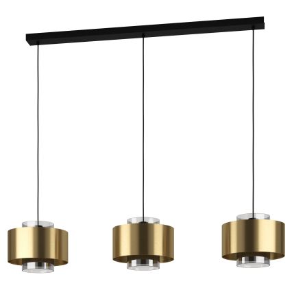 Eglo - Chandelier on a string 3xE27/40W/230V gold
