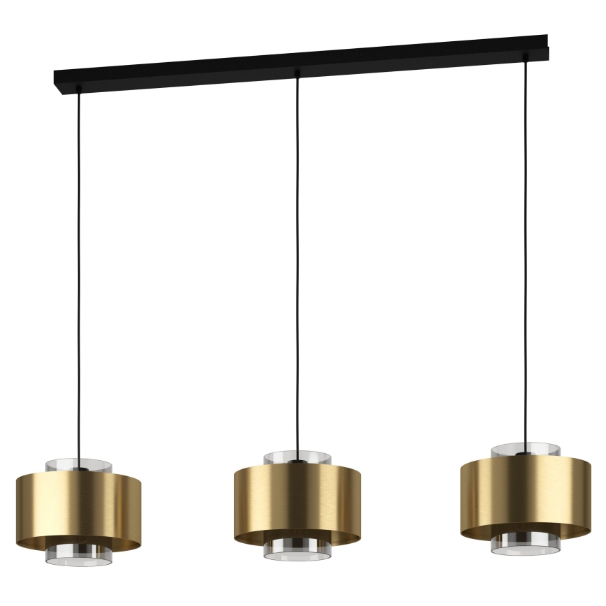 Eglo - Chandelier on a string 3xE27/40W/230V gold