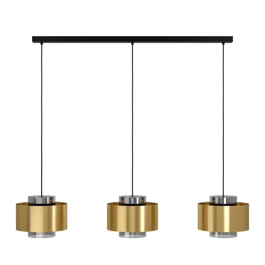 Eglo - Chandelier on a string 3xE27/40W/230V gold