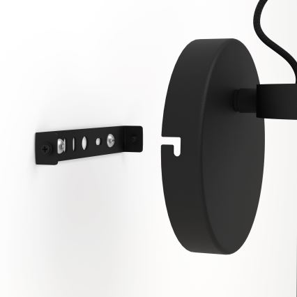 Eglo - Wall light 1xE27/28W/230V black