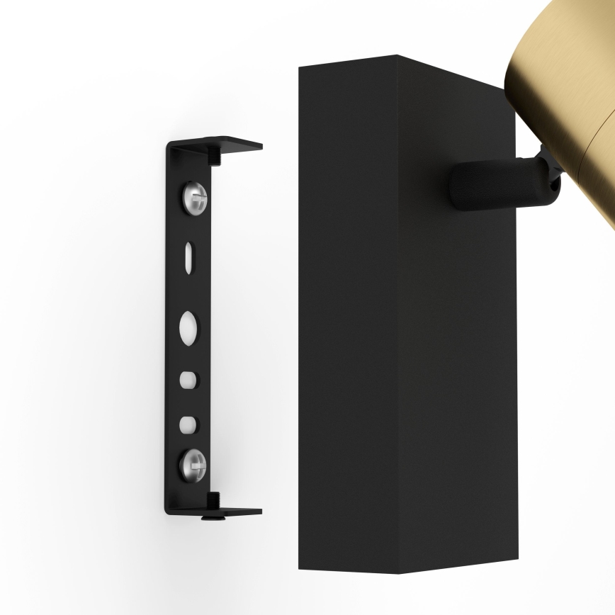 Eglo - LED Wall spotlight 1xGU10/4,5W/230V 3000K black/gold