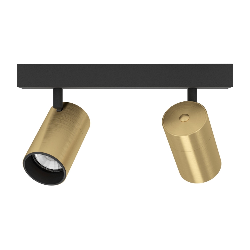 Eglo - LED Spotlight 2xGU10/4,5W/230V 3000K black/gold