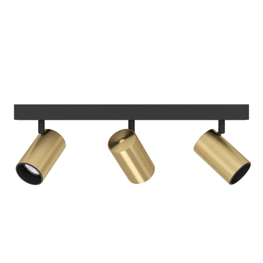 Eglo - LED Spotlight 3xGU10/4,5W/230V 3000K black/gold