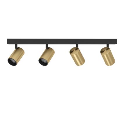 Eglo - LED Spotlight 4xGU10/4,5W/230V 3000K black/gold