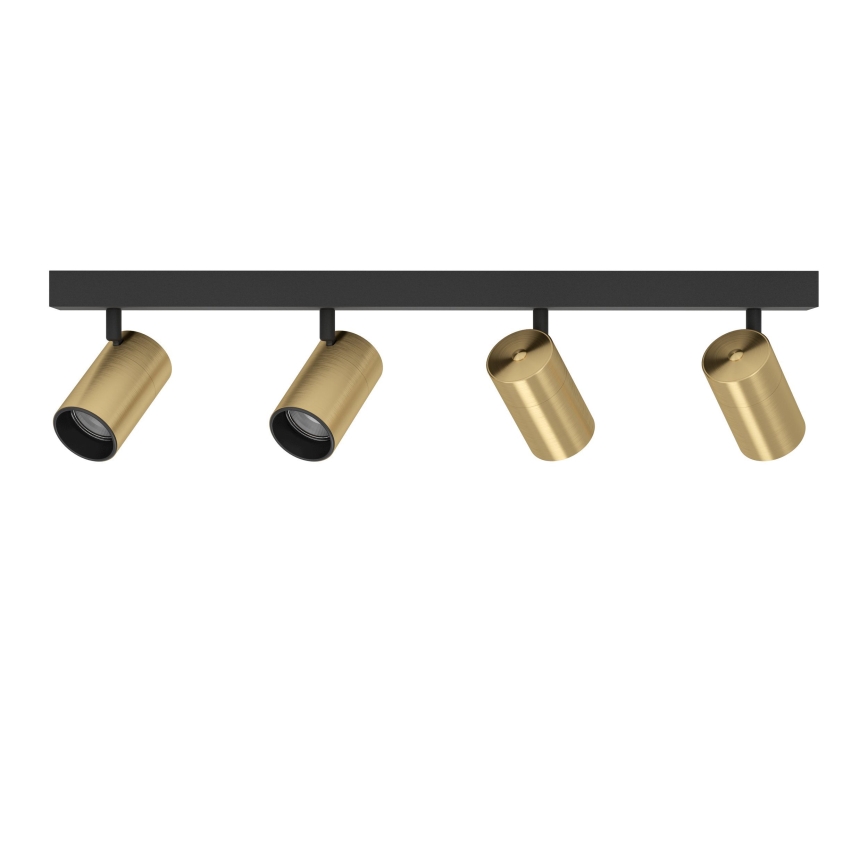 Eglo - LED Spotlight 4xGU10/4,5W/230V 3000K black/gold